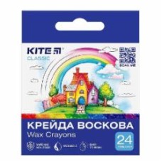 Мел восковый 24 цвета Classic K-1070 KITE