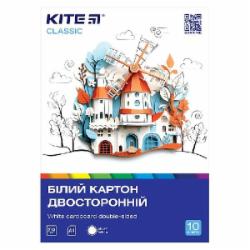 Набор белого картона Classic A4 10 лист. K-254 KITE