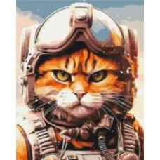 Картина по номерам Котик главный пилот ©Марианна Пащук 40x50 см Brushme