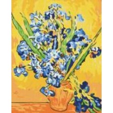 Картина по номерам Ирисы в Вазе. Винсент Ван Гог 40x50 см Brushme