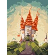 Картина по номерам Сказочная избушка 30х40 см Идейка