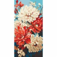 Картина по номерам Георгины 40х80 см ART CRAFT