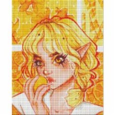 Алмазная мозаика Апельсиновое увлечение с голограммными стразами (АВ) ©nila_art_art Идейка