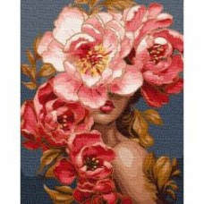 Картина по номерам Цветущая грация металлическими красками ©victoria_art___ 40х50 см Идейка