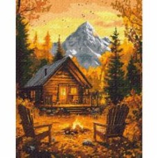 Картина по номерам Осеннее тепло костра 40x50 см Brushme
