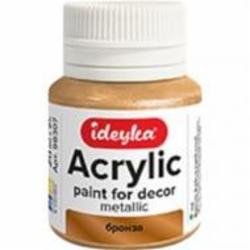 Акрил для декора Metallic Бронза 20 мл Ideyka