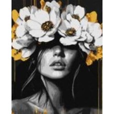 Картина по номерам Лепестковая гармония с красками металлик extra victoria art 40x50 см Ideyka