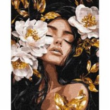 Картина по номерам Цветочный вихрь с красками металлик extra victoria art 40x50 см Ideyka