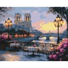 Картина по номерам Французский пейзаж art selena uа 40x50 см Ideyka