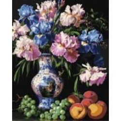 Картина по номерам Красота ирисов sophiia illustrations 40x50 см Ideyka