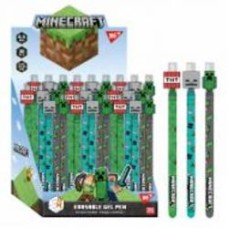 Ручка гелевая YES Пиши-стирай Minecraft 0,5 мм синяя