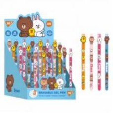 Ручка гелевая YES Пиши-стирай Line Friends 0,5 мм синяя