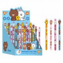 Ручка гелевая YES Пиши-стирай Line Friends 0,5 мм синяя