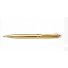 Ручка шариковая Flair 1058 синяя РШ Regent золото с красным камнем
