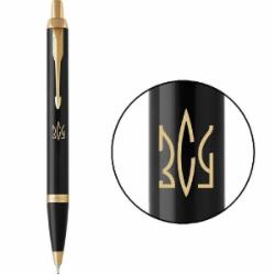 Ручка шариковая Parker IM Black GT BP Трезубец ВСУ 22032_T039y