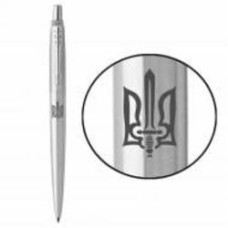 Ручка шариковая Parker Jotter Ukraine Трезубец серебро