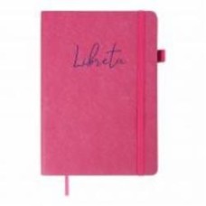 Блокнот недатированный Libreta 96 лист. клетка малиновый Buromax A5