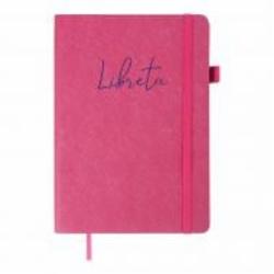 Блокнот недатированный Libreta 96 лист. клетка малиновый Buromax A5