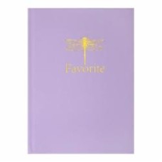 Книга для записей Favourite Pastel А5 96 лист. клетка сиреневый Buromax