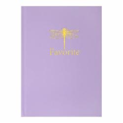 Книга для записей Favourite Pastel А5 96 лист. клетка сиреневый Buromax