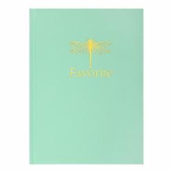Книга для записей Favourite Pastel А5 96 лист. клетка мятный Buromax