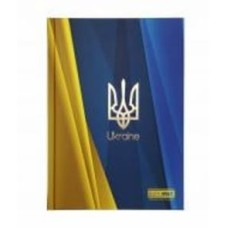 Книга для записей UKRAINE А5 96 лист. клетка синий электрик Buromax
