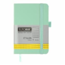 Книга для записей Etalon 95x140 мм 96 лист. клетка мятный Buromax