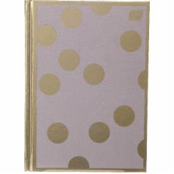 Блокнот InterDRUK А5 96 листов Metallic Satin Gold