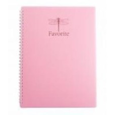 Книга для записей FAVOURITE PASTEL А4 80 л клетка розовый Buromax