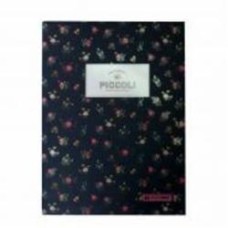 Книга для записей Piccoli А5 80 листов в клеточку темно-синий Buromax