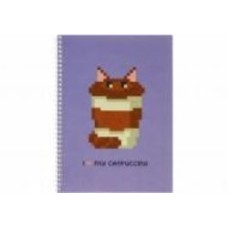 Блокнот Pixel: Catpuccino А5 (150х200) 60 лист. клетка Cool For School
