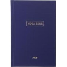 Дневник датированный синий бумвинил 336 стр. линия Nota Bene A5 2025