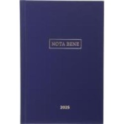Дневник датированный синий бумвинил 336 стр. линия Nota Bene A5 2025