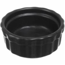 Соусник Fiora Lavastone Simple Black круглый 6,5х2,6 см 40 мл
