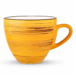Чашка для капучино Wilmax Spiral Yellow 190 мл WL-669435/A