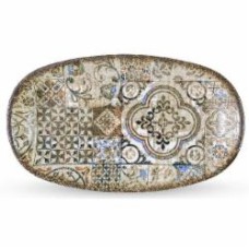 Блюдо овальное Wilmax Vintage Mosaic Graphics 20x11 см WL-671342 / A