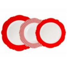 Набор тарелок Hanna Royal Red 6 предметов 922-023