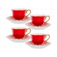 Сервиз для кофе Hanna Royal Red 90 мл 8 предметов 922-024