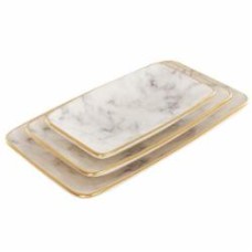 Набор блюд Alba ceramics прямоугольных Marble 3 предмета 769-027