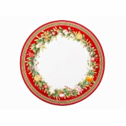 Тарелка сервировочная Lefard Christmas Collection Wreaths 21 см 986-123