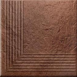 Клинкерная плитка Cersanit Солар Графит структурная угловая 30x30