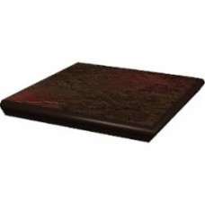 Клинкерная плитка Ceramika Paradyz Asti brown kapinos stopnica narozna 33x33