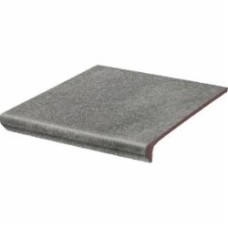 Клинкерная плитка Ceramika Paradyz Mattone Sabbia Grafit Kapinos Stopnica Prosta 30x33