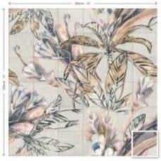 Панно Mainzu Bottega Patchwood Mural Autumn Leaves (set of 36 pc 20x20) 120x120 см