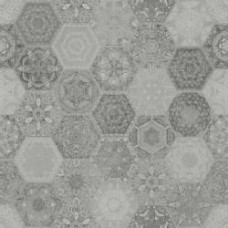 Плитка Stargres Patchwork Нexagon Grey Rett 60x60 см