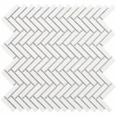 Мозаика Intermatex Tech Chevron White Gloss 28,3x27,7