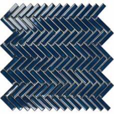 Мозаика Intermatex Tech Chevron Blue Gloss 28,3x27,7