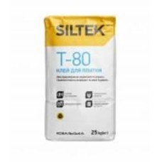 Клей для плитки Siltek T-80 для плитки универсальный 25 кг