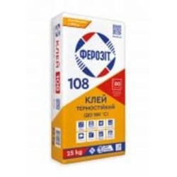 Клей для плитки Ферозит термостойкий 108 25 кг