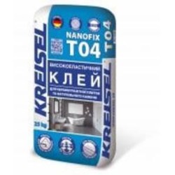 Клей для плитки KREISEL и натурального камня высокоэластичный NANOFIX T04 25 кг